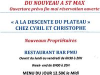 A la Descente du Plateau - Restaurant à Saint-Max
