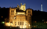 Basilique de Fourvière et la Tour de l'Observatoir à Lyon