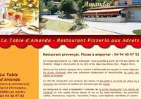 LA TABLE D'AMANDA - Cuisine Provençale Les Adrets-de-l'Estérel