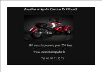 Location de Spyder - Location Moto à Carpentras (84)