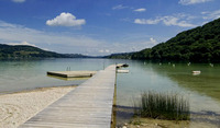 Plage municipale à Paladru