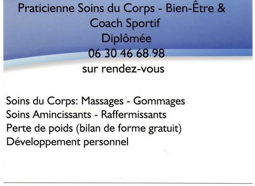 Praticienne Soins Corps & Coach Sportif