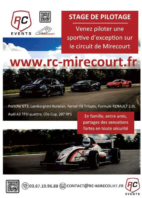 École de Pilotage Circuit de Mirecourt Rc Events - Sport à Juvaincourt (88)